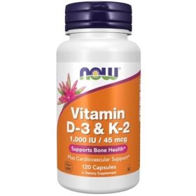 NOW Vitamin D3 & K2 Supplement